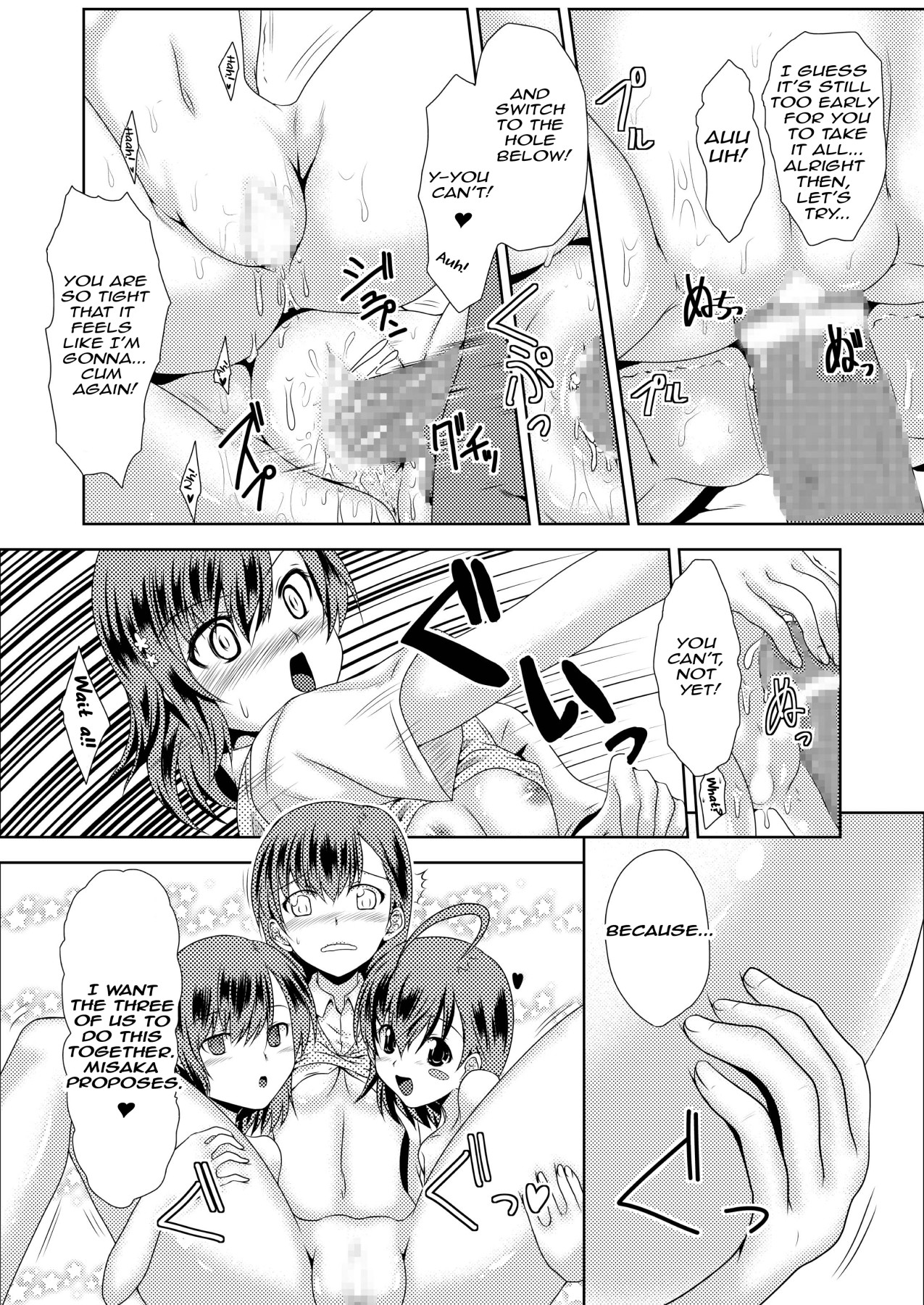 Hentai Manga Comic-Misaka x3 - To Your Honest Feelings-Read-28